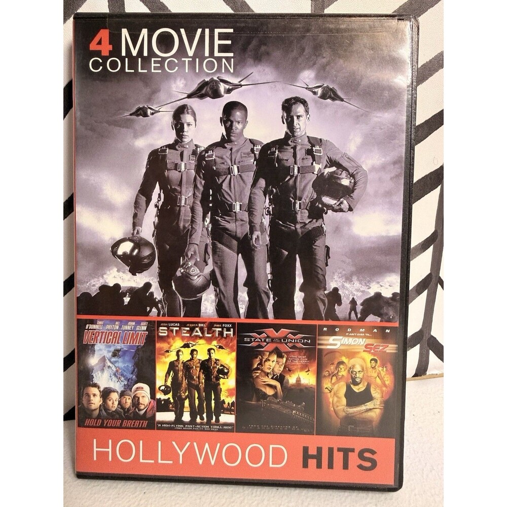 4 Pack Vertical Limit, Stealth, XXX State Of Union, Simon Sez Action Movies DVD